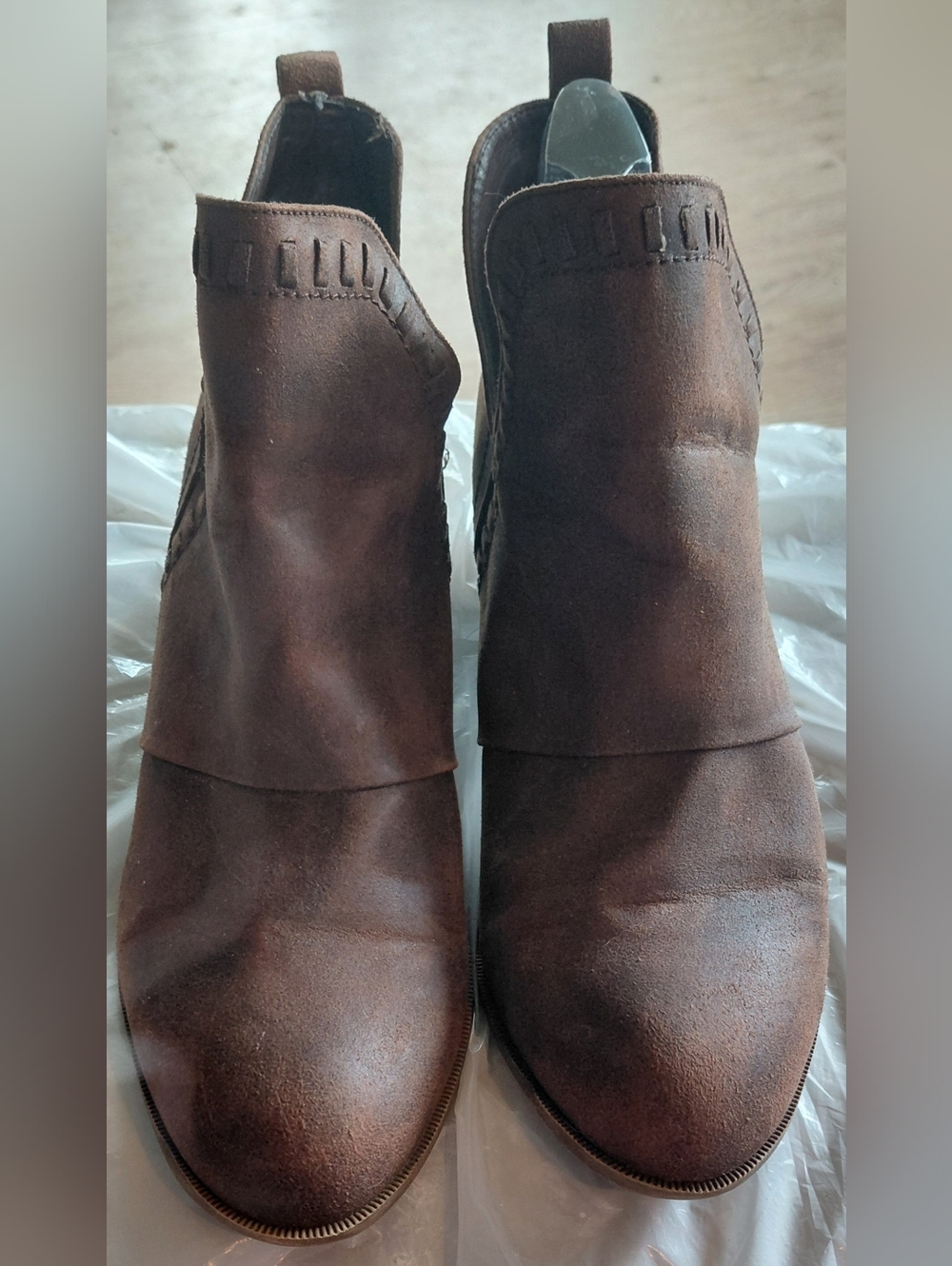 Women’s Brown Suede Ankle Boots Size 10
